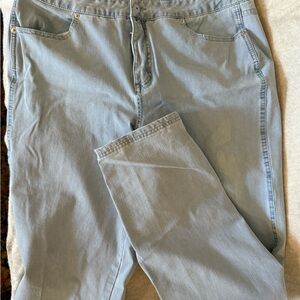 Light Blue Casual Pants